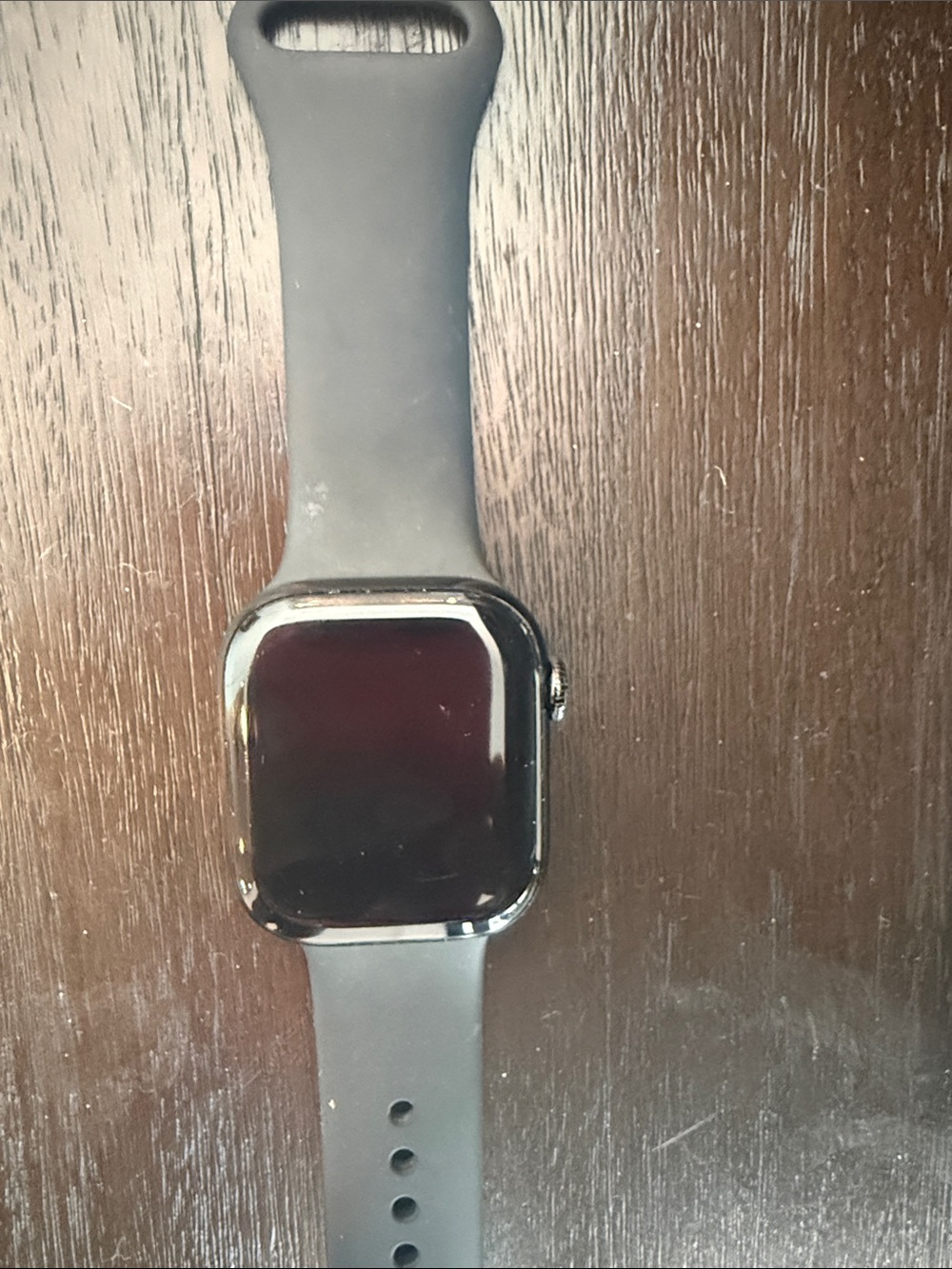 Apple Black Smartwatch with Black Silicone Band series 10, 42mm